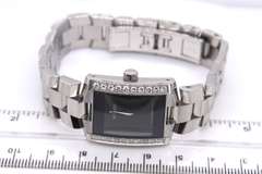 Movado Black Diamond Stainless Steel Elio 22mm Watch