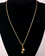 Fantastic Heart Pendant Necklace in Yellow Gold