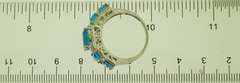 Sterling Silver Teal Topaz Ring