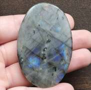 Amazing teal and blue flashing! 189.90ct Labradorite cabochon