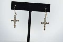 Sterling Silver Cross Earrings