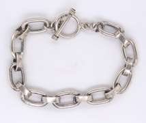 Vintage Sterling Silver Fancy Link Bracelet