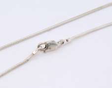 Vintage Italian Sterling Silver Snake Chain Necklace