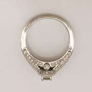 14kt White Gold Diamond Engagement Ring