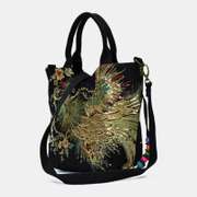 Designer Embroidery Peacock Handbag Shoulder Bag