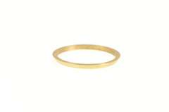 14K Yellow Gold 1.3mm Simple Vintage NOS 1950's Plain Band Ring