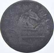 1788 New Jersey US Pre-Federal Copper Cent M-77-dd R3 - Running Fox