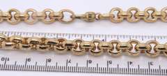 Majestic Yellow Gold Rolo Link Chain Necklace