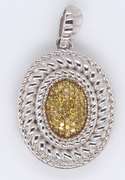 925 Sterling Silver Diamond Pendant