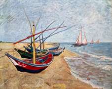 Vincent Van Gogh, Fishing Boats on the Beach