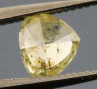 Amazing .28ct pear cut sultry yellow Diamond