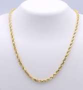 Popular Yellow Gold Rope Chain Necklace