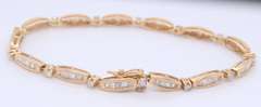 Fantastic Yellow Gold4cts Diamond Bracelet