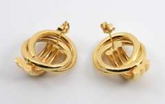 Lovely Modern Yellow Gold Earrings