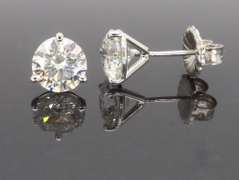 2 1/2CTW Martini Diamond Stud Earrings