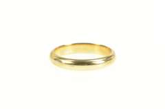 14K Yellow Gold 3.7mm Rounded Classic Wedding Band Ring
