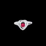 Swarovski Garnet Heart shape Ring