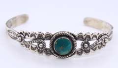 Lot of 2 Vintage Sterling Silver Cuff Bangles