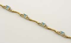 Feminine Blue Topaz Bracelet