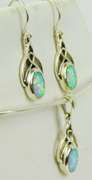 Matching Sterling Opal Necklace & Earrings