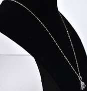 Sterling Silver Necklace With Mystic Quartz And CZs