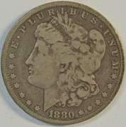 Scarce and nice 1880-CC Morgan Silver Dollar (Rev of 1878). Key date