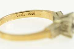 14K Yellow Gold Vintage NOS 1950's 4.25mm Engagement Setting Ring