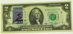 1976 $2 Bill First Issue Day With Cancellation Stamps