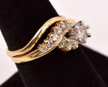 Fantastic Over 0.50CTW Diamond Ring in 14K Yellow Gold