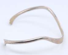 Lot of 2 Vintage Sterling Silver Cuff Bangles