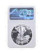 PF69UCAM Mint Error 1998-P American Silver Eagle REV Struck Thru - NGC