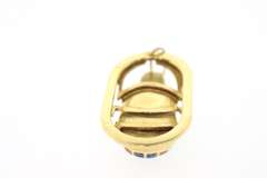 Colorful 18kt Yellow Gold Scarab Pendant