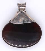 Vintage Sterling Silver Gemstone Pendant