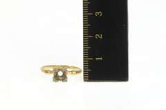 14K Yellow Gold Vintage NOS 1950's 3.5mm Engagement Setting Ring