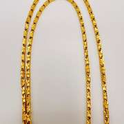 24kt Solid Yellow Gold Pendant & Chain Necklace