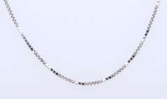 Italian Sterling Silver Box Chain Necklace