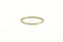 14K White Gold Grooved Stackable Band Vintage NOS 1950's Ring