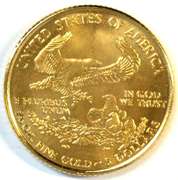 Much scarcer Gem BU 1999 $5 American Gold Eagle coin