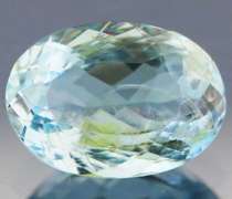 Sky blue! Unheated! 4.02ct Brazilian Aquamarine