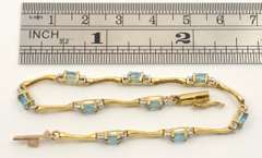 Feminine Blue Topaz Bracelet