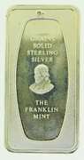 1972 Father's Day the Franklin Mint 1000 Grains Solid Sterling Silver Bar