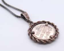 Vintage Sterling Silver American Flag Pendant on Chain
