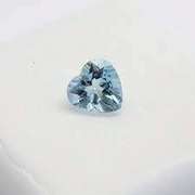 6MM HEART AQUAMARINE LOOSE GEMSTONE
