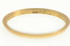 14K Yellow Gold Vintage NOS 1950's 1.3mm Stackable Band Ring