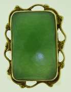 Sterling Silver Large Rough Emerald Ring