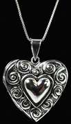 Silver Heart Locket