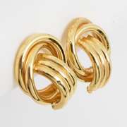 Lovely Modern Yellow Gold Earrings