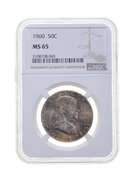 MS65 1960 Franklin Half Dollar - Graded NGC