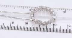 Dazzling White Gold Journey Diamond Pendant on Chain