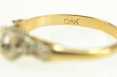 14K Yellow Gold 3.3mm Vintage NOS 1950's Engagement Setting Ring